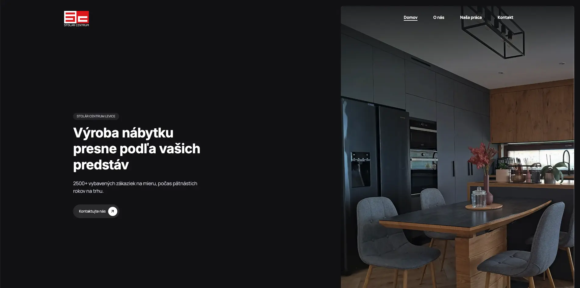 Ukážka projektu Stolár Centrum